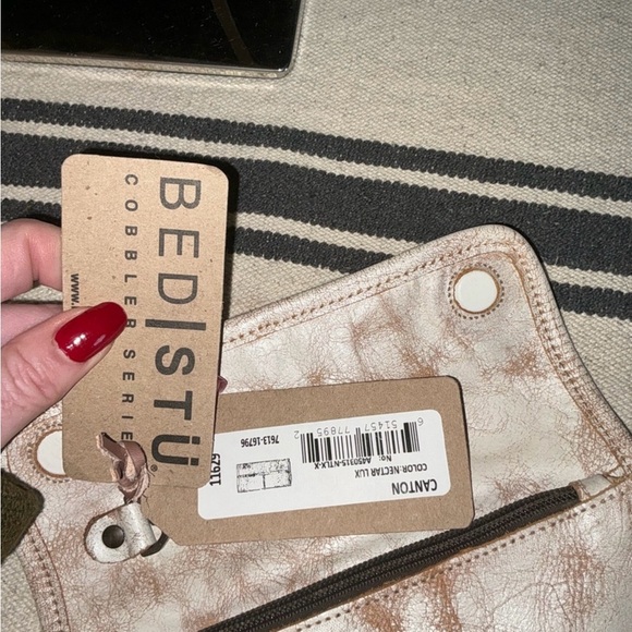NWT Bed Stu Leather Canton Wallet Clutch Nectar Lux MSRP $169 - Picture 5 of 15